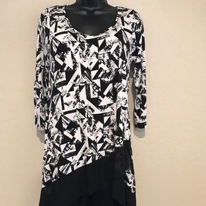 Cupio tunic dress asymmetrical hem small EUC